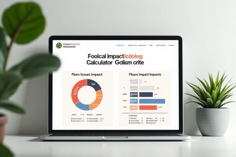 Interface d'un calculateur d'impact écologique, montrant des graphiques comparatifs entre fleurs locales et importées